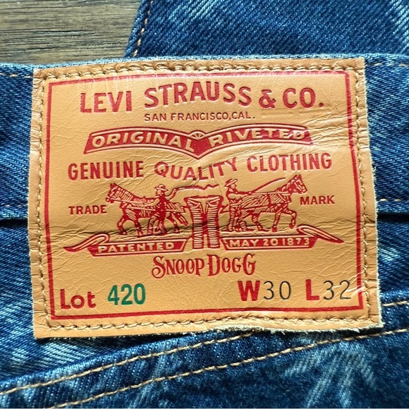 Levis Premium Lot 420 Snoop Dog Edition 501 Unreleased 30 x 32 Paisley Print - Picture 4 of 15